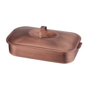 315-22715 4 qt Rectangular Chafing Dish - 15 1/4"L x 8 7/16"W, Copper Plated