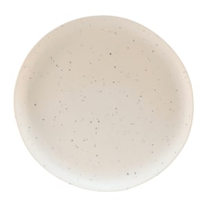 701-B182106ESS 10 3/4" Round Melamine Dinner Plate, Eggshell