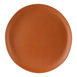 701-B182106STCS 10 3/4" Round Melamine Dinner Plate, Sunburn Terra Cotta