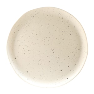 701-B183140ESS 14" Round Melamine Dinner Plate, Eggshell