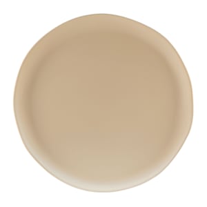701-B183140V 14" Round Melamine Dinner Plate, Vanilla