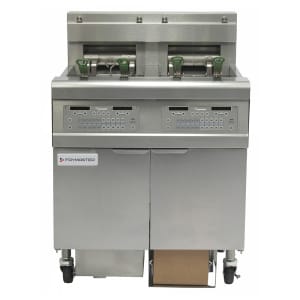 006-FPEL214CA2081 Electric Fryer - (2) 30 lb Vats, Floor Model, 208v/1ph