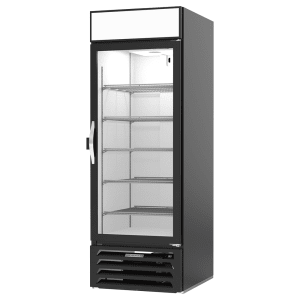 118-MMR23HC1BIQ 28 3/8" MarketMax™ One Section Glass Door Merchandiser - (1) Right Hinge Door, Black, 115v