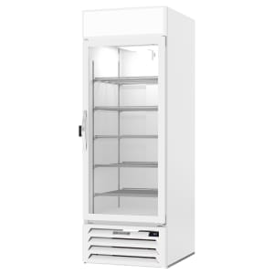 118-MMR23HC1WIQ 28 3/8" MarketMax™ One Section Glass Door Merchandiser - (1) Right Hinge Door, White, 115v