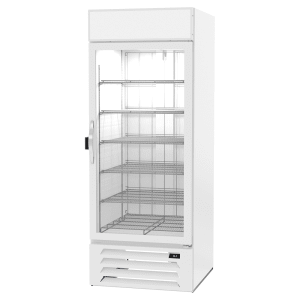 118-MMR27HC1WIQ 31 1/8" MarketMax™ One Section Glass Door Merchandiser - (1) Right Hinge Door, White, 115v
