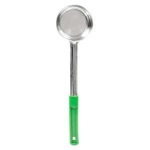 166-SPN4 4 oz Ladle Style Solid Bowl, 3 3/8 in, Grip Handle, Green