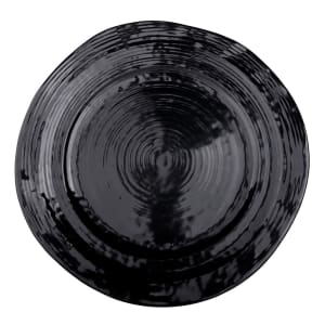 701-D1134B 11 3/4" Round Melamine Dinner Plate, Black
