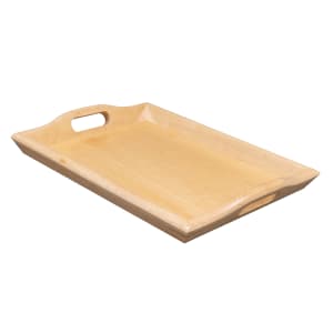 284-RST1814N Room Service Tray, 19" x 14 1/4", Hardwood, Natural