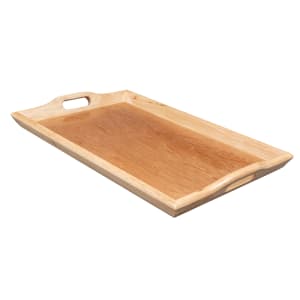 284-RST2516N Rectangular Room Service Tray, 25" x 16", Hardwood, Natural