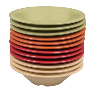 284-SPB127COMBO 12 oz Round Melamine Soup Bowl, Assorted Colors