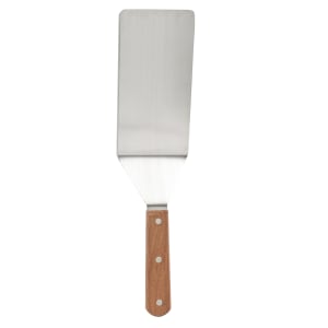 166-19008 15 3/4" Turner/Server w/ Rounded Edge, Stainless/Wood