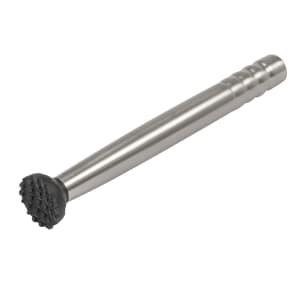 166-MDLR10 10" Muddler, Stainless w/ Black Plastic Tip