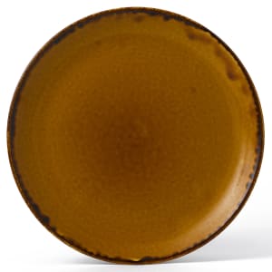 245-HB288 11 1/4" Round Harvest Plate - Ceramic, Brown