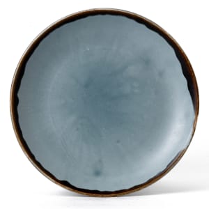 245-HBL16 6 1/2" Round Harvest Plate - Ceramic, Blue