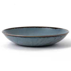 245-HBL24 40 oz Round Harvest Bowl - Ceramic, Blue