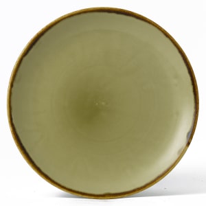 245-HG217 8 2/3" Round Harvest Plate - Ceramic, Green