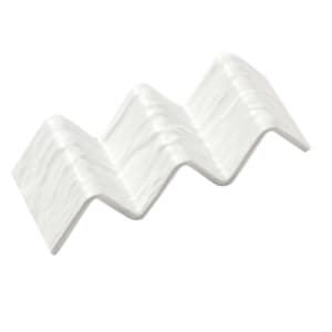 166-THMW3 Taco Holder - Holds 2 to 3 Tacos, Melamine, White
