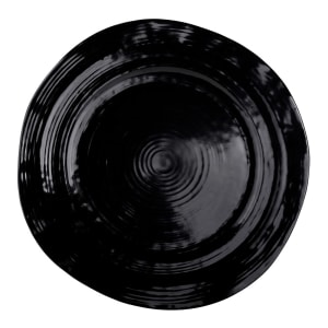 701-D101B 10" Round Melamine Dinner Plate, Black