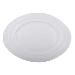 701-M16512OVW 16 1/2" x 12" Oval Della Terra Dish - Melamine, White