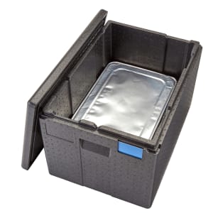 144-EPP180XLTSW110 GoBox™ Insulated Food Carrier - 68 1/5 qt w/ (1) Pan Capacity, Black