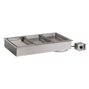 139-300HWD6431201 Halo Heat® Drop-In Hot Food Well w/ (3) Full Size Pan Capacity, 120v