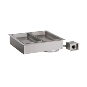 139-200HWD6431201 Halo Heat® Drop-In Hot Food Well w/ (2) Full Size Pan Capacity, 120v