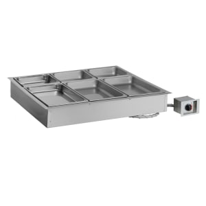 139-300HWID4431201 Halo Heat® Drop-In Hot Food Well w/ (3) Full Size Pan Capacity, 120v