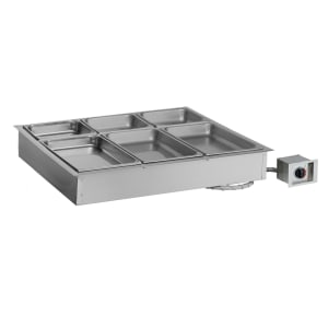 139-300HWID6431201 Halo Heat® Drop-In Hot Food Well w/ (3) Full Size Pan Capacity, 120v