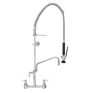 696-48917 38"H Wall Mount Pre Rinse Faucet - 1 3/20 GPM, Base with Nozzle