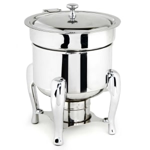 Snowtaros 7QT Soup Chafer, Stainless Steel Round Soup Warmer with Pot Lid &  Fuel Holder, Commercial Soup Pot Chafing Dish for Catering, Parties