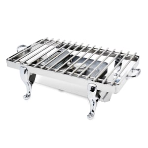 969-3257G Rectangular Grill Stand - 28"L x 17 3/4"W x 7 1/4"H, Stainless Steel