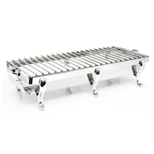 969-3258G Rectangular Grill Stand - 41 1/2"L x 11 1/2"W x 10"H, Stainless Steel