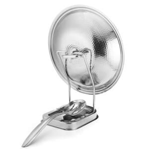 969-7600 Spoon Rest w/ Lid Holder, Stainless Steel