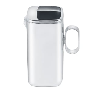 969-7440 64 oz Java Square Water Pitcher w/ Ice Guard, Stainless Steel