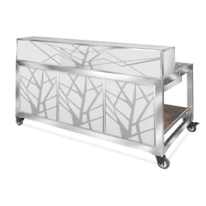 969-HB6505R 66 5/8" Foldaway Portable Bar Kit, Optic Reflector Acrylic