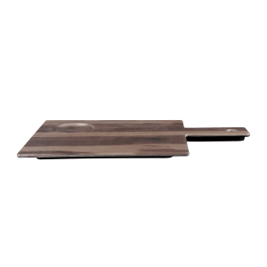 701-M109RCHW Irregular Rectangle Fo Bwa Serving Board - 9 3/4" x 9", Melamine, Faux Hickory
