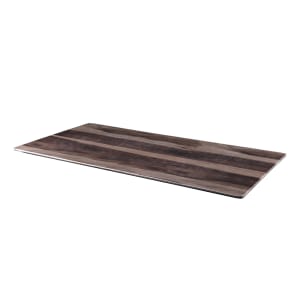 701-M1020HW Rectangular Fo Bwa Meta Riser - 20" x 10", Melamine, Faux Hickory Wood