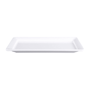 701-M137RCW 13" x 7" Rectangular Vogue Platter - Melamine, White