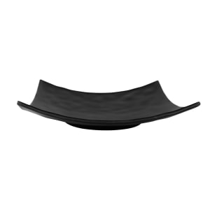 701-JW10SQRFB 9 3/4" Square Melamine Dinner Plate, Black
