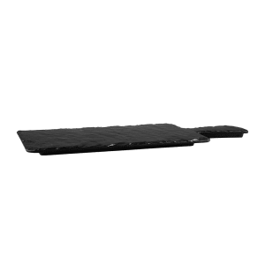 701-M127RCB Rectangular Serving Board - 12" x 7", Black Slate