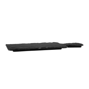 701-M510RCB Rectangular Serving Board - 10 1/2" x 5 1/2", Black Slate