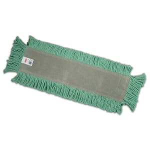 007-FGL15300GR00 24" Disposable Dust Mop Head Only w/ Cut Ends, Green