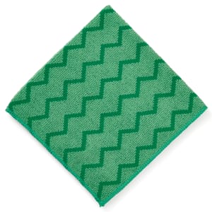 007-FGQ62000GR00 16" Square Hygen General Purpose Cloth - Microfiber, Green