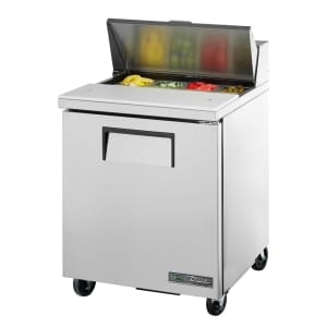 True TSSU-72-30M-B-ST-FGLID-HC 72" TSSU Series Mega Top Sandwich/Salad Prep Table w/ Refrigerated Base, 115v