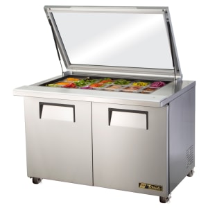 598-TSSU4818MBFGLID 48" TSSU Series Mega Top Sandwich/Salad Prep Table w/ Refrigerated Base,...