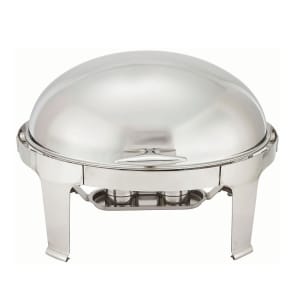 080-603 8 qt Oval Chafer w/ Roll Top Lid, Stainless Steel