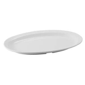 080-MMPO118W 11-1/2" x 8" Oval Platter - Melamine, White