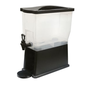 080-PBD3 3 gal Beverage Dispenser - Plastic Container, Black Base