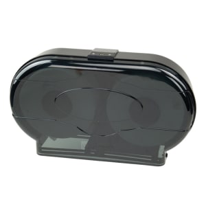 080-TD220 Double Toilet Paper Dispenser - Plastic, Black