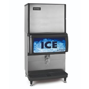 Follett 15CI100A-IW-NF-ST-00 15 Series Air Cooled Countertop Ice Maker and  Water Dispenser - 15 lb. Storage